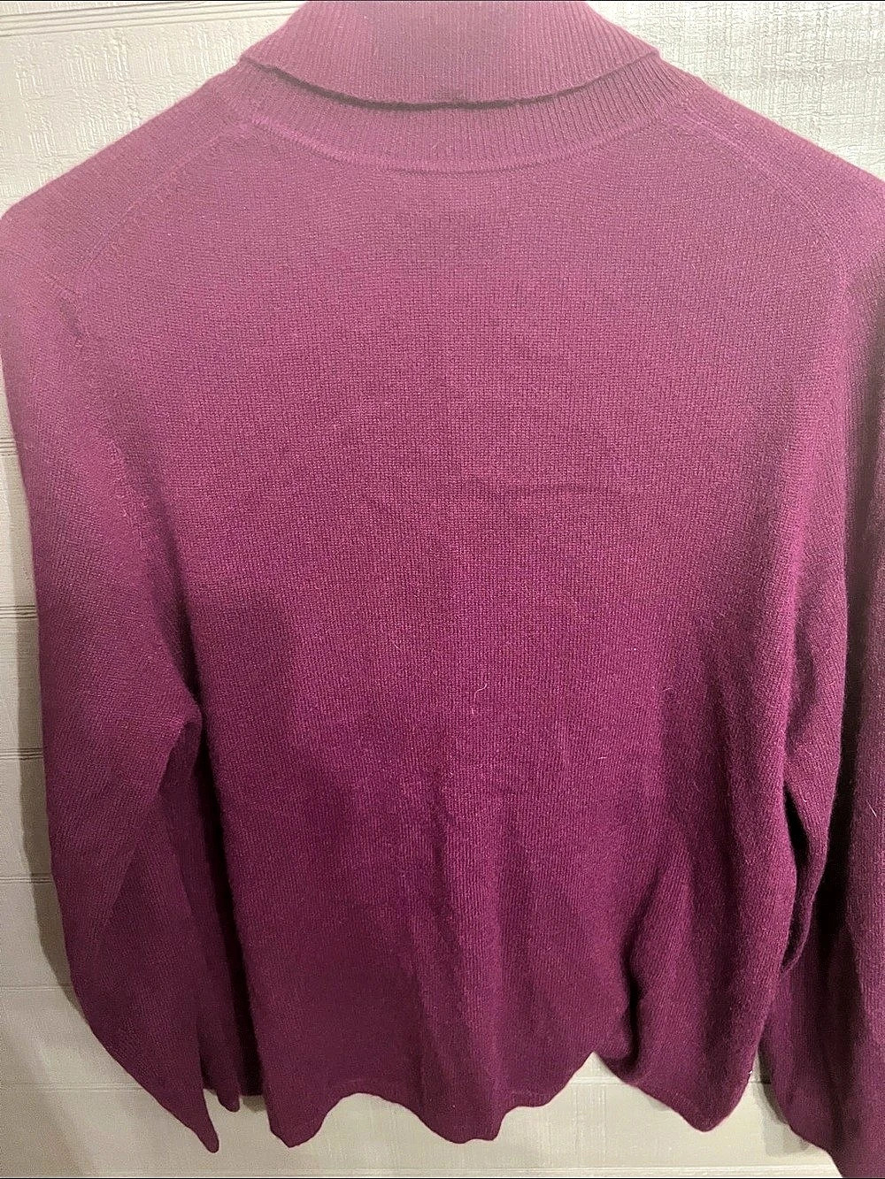 Cashmere Charter Club Cashmere Cowl Neck Sweater Purple XL - Picture 6 of 6